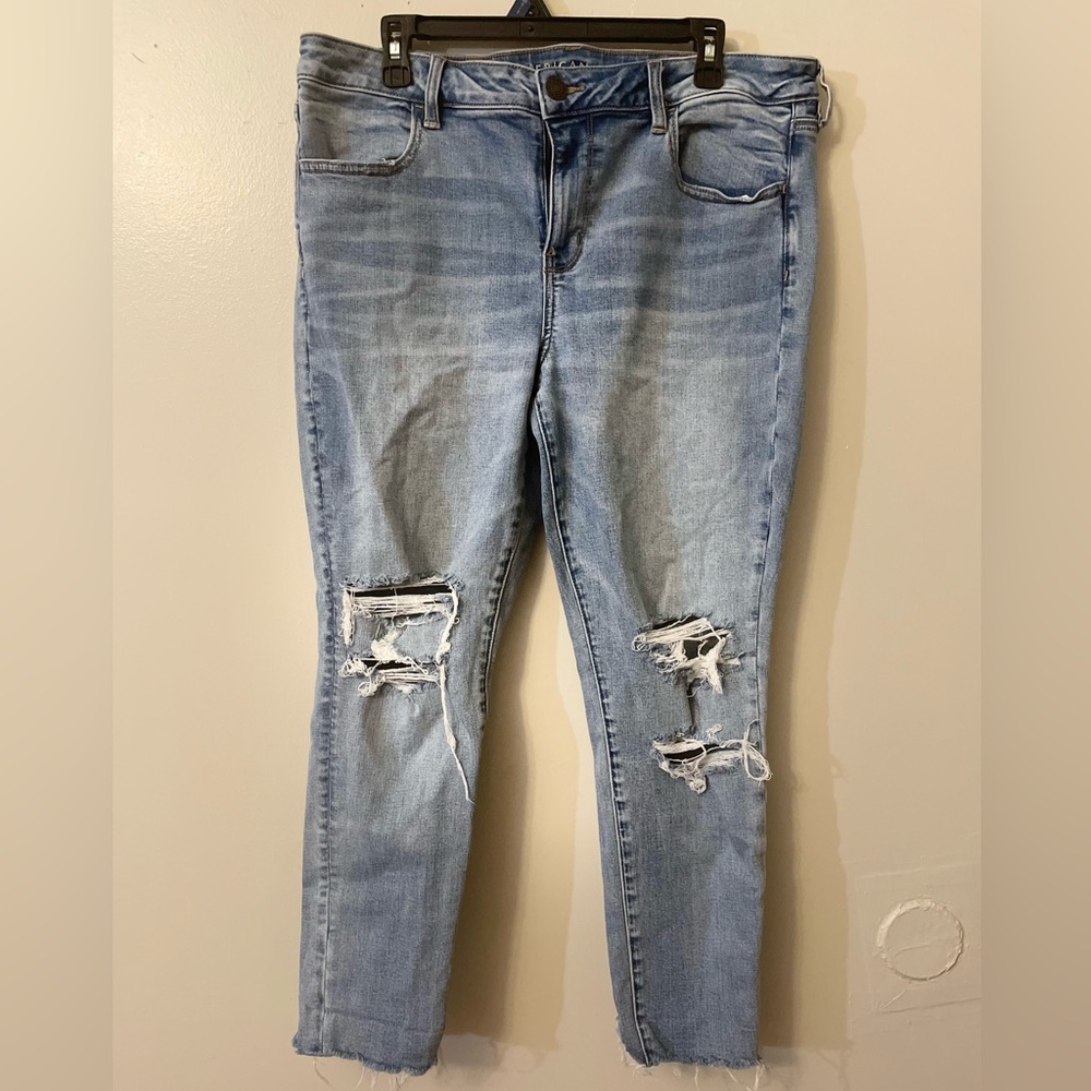 American Eagle Light Blue Super Stretch Denim